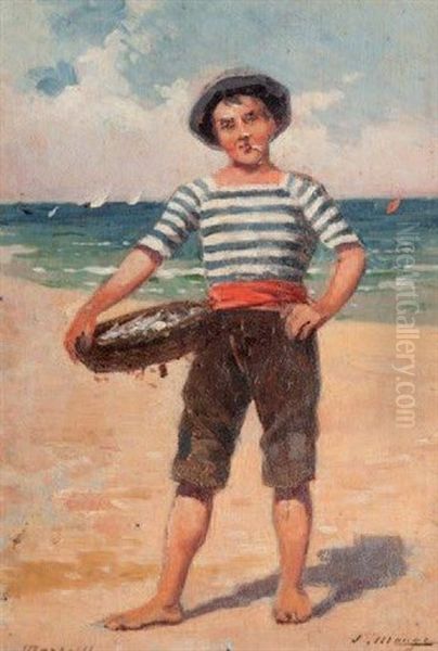 Pecheur Marseillais Sur La Plage - view 1