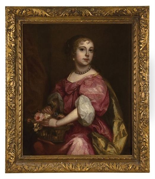 Portrait Of A Young Lady In A Red Dress - view 1