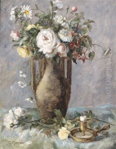 Blumenstuck Mit Kerzenhalter
