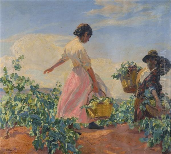 La Vendimia (the Grape Harvest) by Jose Mongrell Torrent