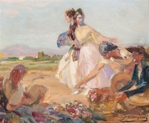 Escena Valenciana by Jose Mongrell Torrent