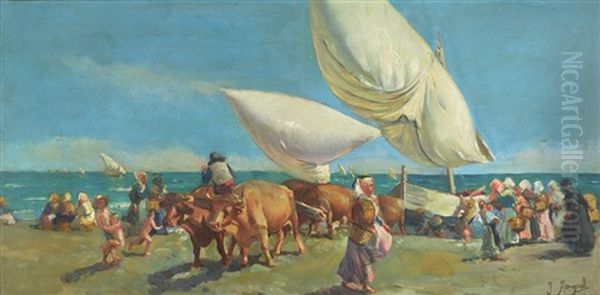 Escena En Una Playa - view 1