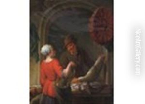 The Fish Vendor by Louis de Moni