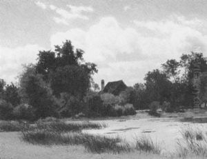 Rural Landscape With Pond
