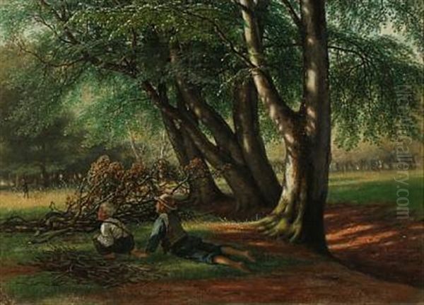 Two Boys In The Woods - view 1