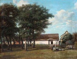 Summer Day At A Danish Thatched Farmhouse