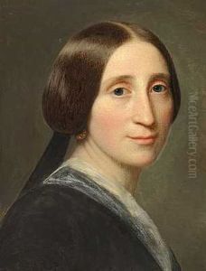 Portraet Af Skuespillerinde Ved Det Kongelige Teater Erhardine Adolphine Hansen F. Rantzau by David Monies