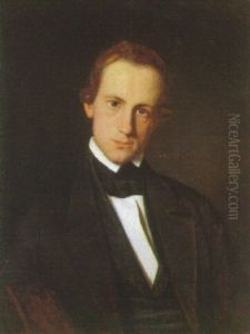 Portraet Af Bibliotekar Ludvig Nicolai by David Monies