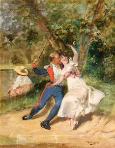 Soldier Dancing With A Lady by Jan Czeslaw Moniuszko