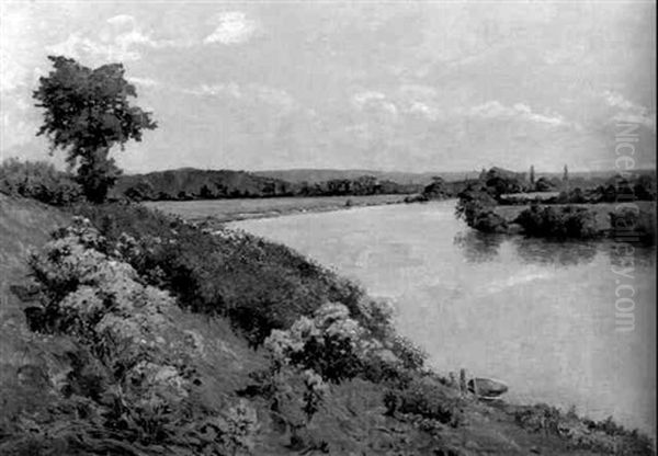 River Landscape In The Spring - view 1