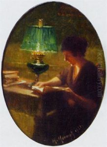 La Liseuse by Maurice Louis Monnot