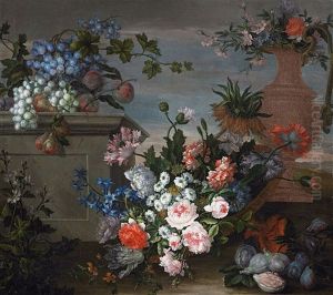 Still Life With Flowers And Fruit