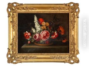 Bouquet De Fleurs Sur Un Entablement (pair)