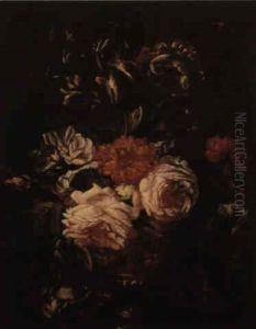 Blumenstraus In Einer Prunkvase