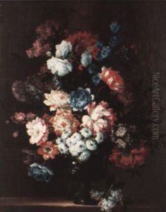 Vase De Fleurs Sur Un Entablement Vase De Fleurs Sur Un Entablement