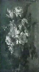 Fleurs Dans Un Vase Godronne Fleurs Dans Un Vase Godronne