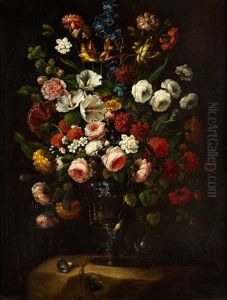 Blumen In Einer Vase by Jean-Baptiste Monnoyer