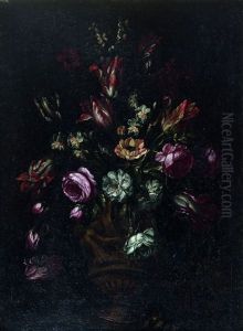 Bouquets De Fleurs Sur Un Entablement (pair) by Jean-Baptiste Monnoyer