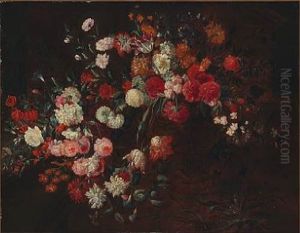 Flower Still Life With Tulips, Peonies And Lilies Among Others by Jean-Baptiste Monnoyer