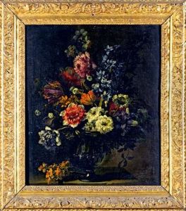 Nature Morte Au Bouquet De Fleurs Dans Un Vase A Balustre Nature Morte Au Bouquet De Fleurs Dans Un Vase A Balustre