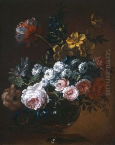 Blumenstillleben Mit Vase (pair)