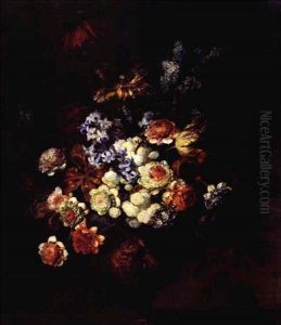 Bouquet De Fleurs Dans Un Vase Cisele by Jean-Baptiste Monnoyer