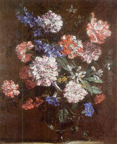Bouquet D'oeillets, Fleurs D'oranges Et Grenades, Jasmins, Jacinthes Et Liserons - view 1