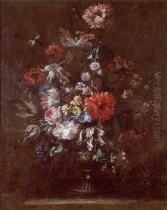 Nature Morte Au Vase De Fleurs by Jean-Baptiste Monnoyer
