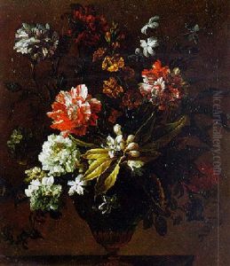 Still Life Of Flowers In A Vase by Jean-Baptiste Monnoyer