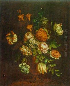 Still Life Of Flowers In A Vase by Jean-Baptiste Monnoyer