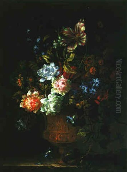 Still Life Of Flowers In A Gilt Vase - view 1