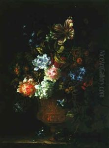 Still Life Of Flowers In A Gilt Vase Still Life Of Flowers In A Gilt Vase