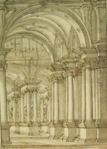 Architectural Study by Carlo Galli Bibiena