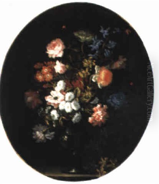 Blumenstrauss In Einer Glasvase - view 1