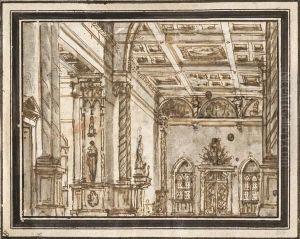 Fantasia Architettonica Di Interno by Ferdinando Galli Bibiena