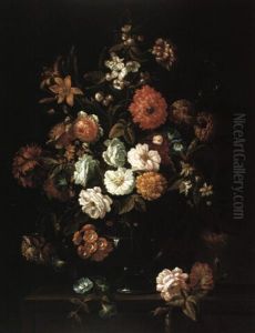Blumenstrau  In Glasvase