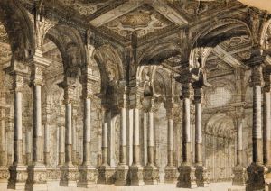Fantaisie Architecturale Pour Un Palais by Ferdinando Galli Bibiena