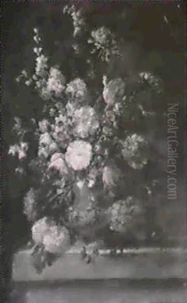 A Still Life Of Flowers On A Ledge - view 1