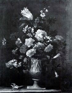 Still Life Of Flowers In A Sculpted Urn Still Life Of Flowers In A Sculpted Urn