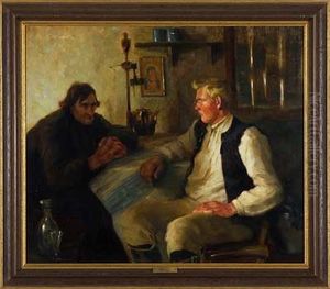 Ernstes Gesprach by Karl Mons