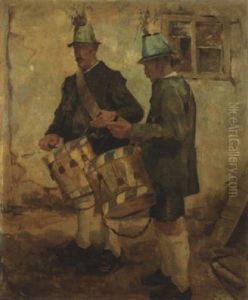 Zwei Tolzer Trommler by Karl Mons