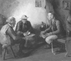 Drei Bauern Biem Skat by Karl Mons