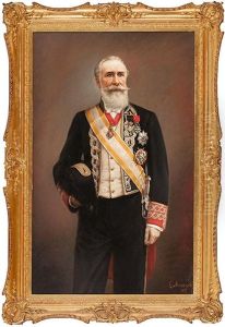 Retrato Del Poeta Y Politico Albert De Quintana I Combis