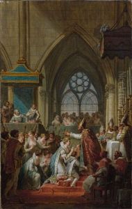 Le Sacre De Marie De Medicis Le 13 Mai 1610 by Nicolas-Andre Monsiau