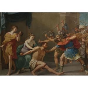The Capture Of Samson by Nicolas-Andre Monsiau