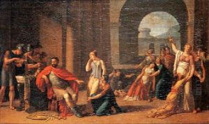 Scene Tiree De L'histoire Antique by Nicolas-Andre Monsiau