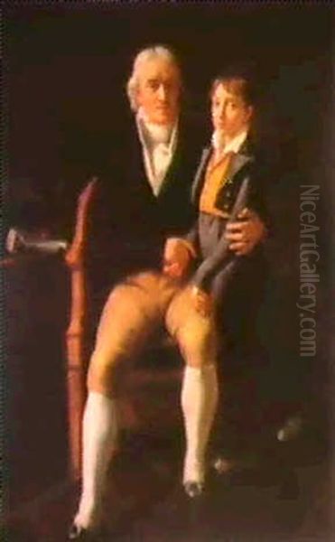 Double Portrait D'un Pere Et De Son Fils - view 1