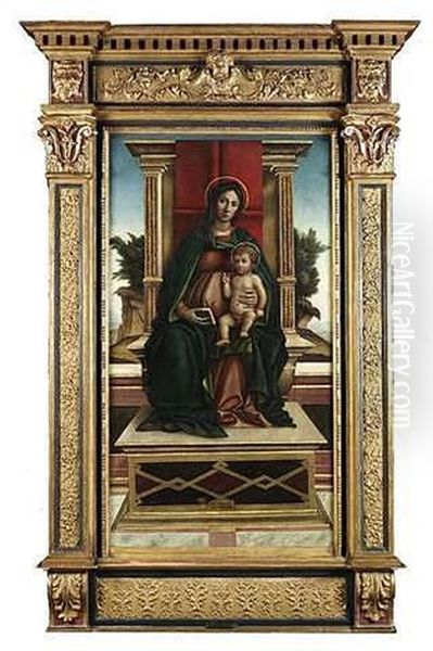 Thronende Madonna Mit Kind - view 1