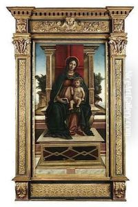 Thronende Madonna Mit Kind Thronende Madonna Mit Kind