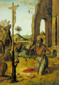 Saint Jerome In The Wilderness by Bartolommeo Montagna
